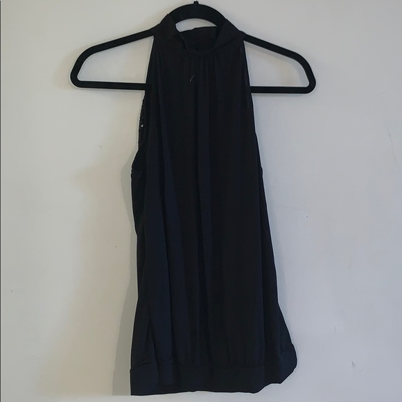 Black halter top with sequins - Picture 2 of 2